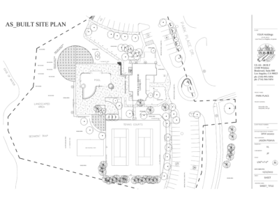 As BUilt Site PLan